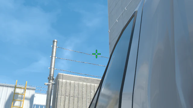 Where to aim before releasing the throw