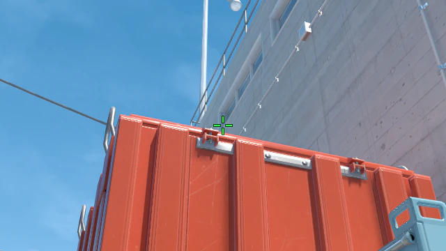 Where to aim before releasing the throw