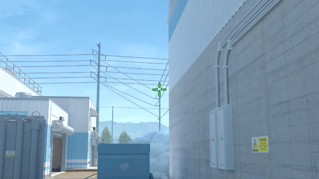 Where to aim before releasing the throw