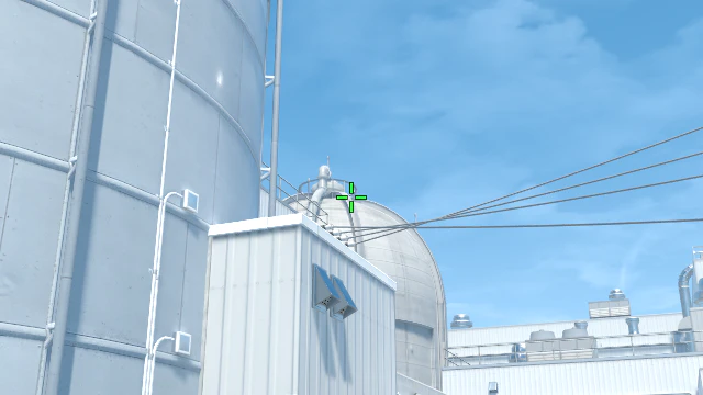 Where to aim before releasing the throw