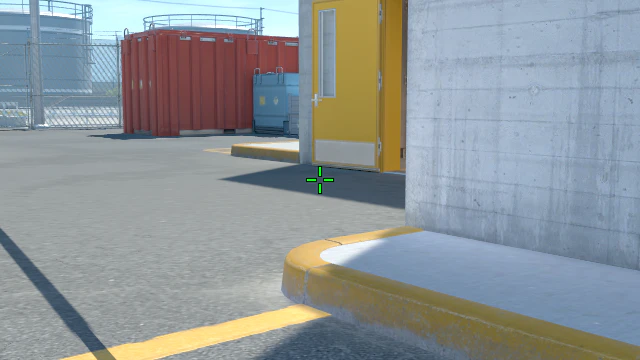 Where to aim before releasing the throw
