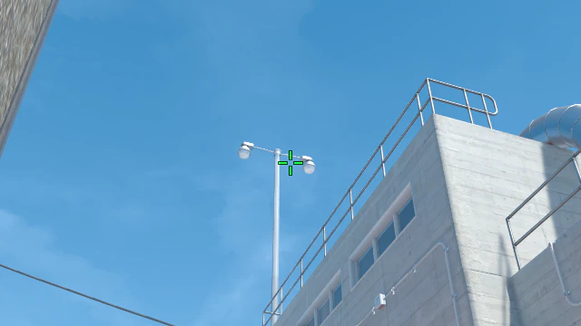 Where to aim before releasing the throw