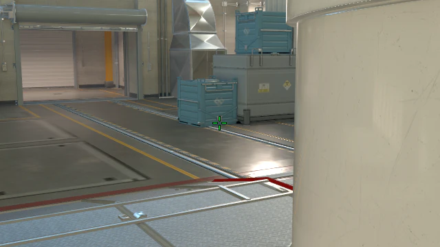 Where to aim before releasing the throw