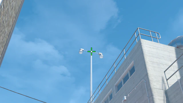 Where to aim before releasing the throw