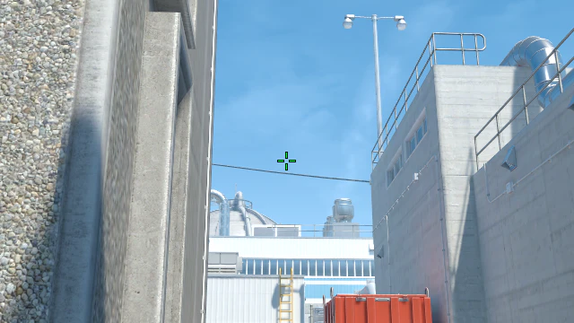 Where to aim before releasing the throw