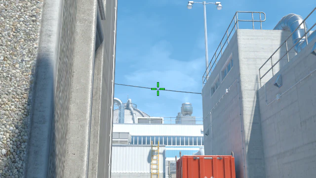 Where to aim before releasing the throw