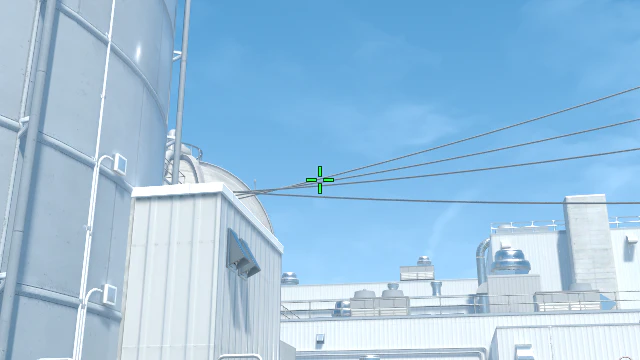 Where to aim before releasing the throw