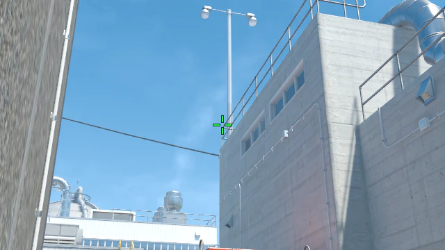 Where to aim before releasing the throw
