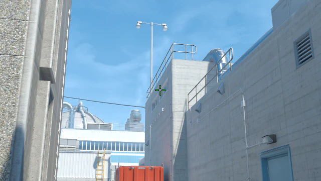 Where to aim before releasing the throw