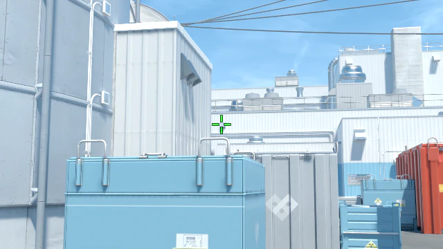 Where to aim before releasing the throw