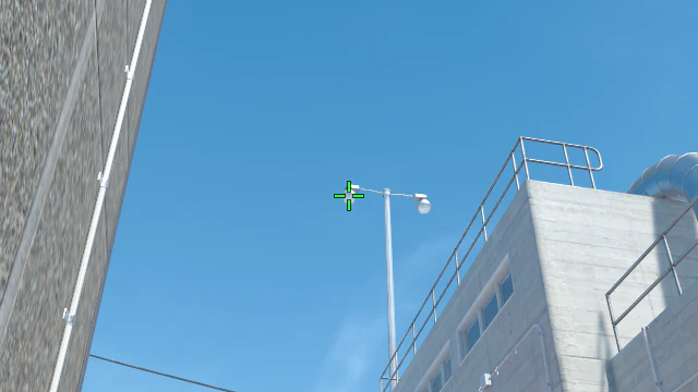 Where to aim before releasing the throw
