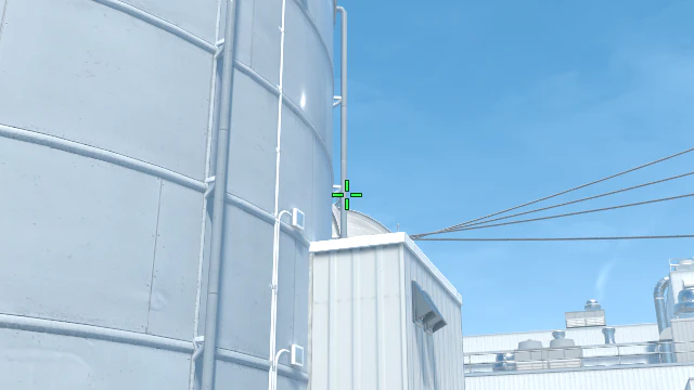 Where to aim before releasing the throw
