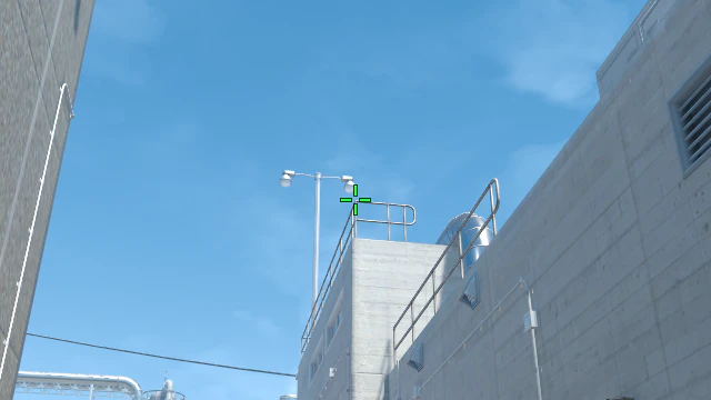 Where to aim before releasing the throw