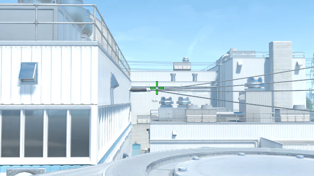 Where to aim before releasing the throw