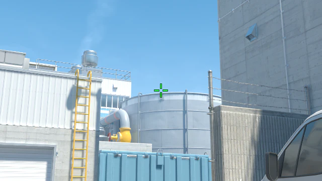 Where to aim before releasing the throw