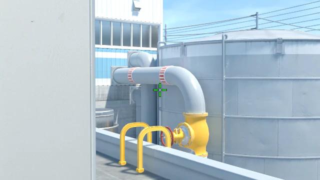 Where to aim before releasing the throw