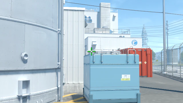 Where to aim before releasing the throw