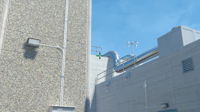 Where to aim before releasing the throw