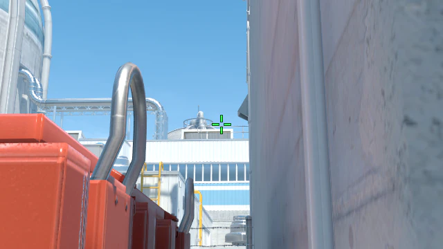 Where to aim before releasing the throw