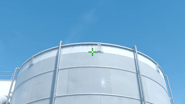 Where to aim before releasing the throw