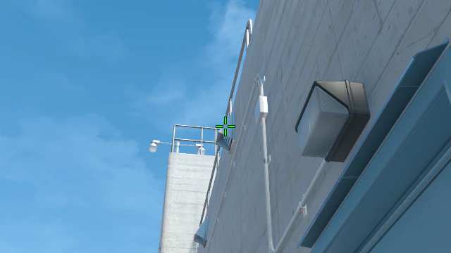 Where to aim before releasing the throw