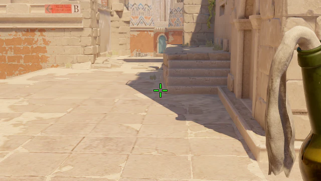 Where to aim before releasing the throw