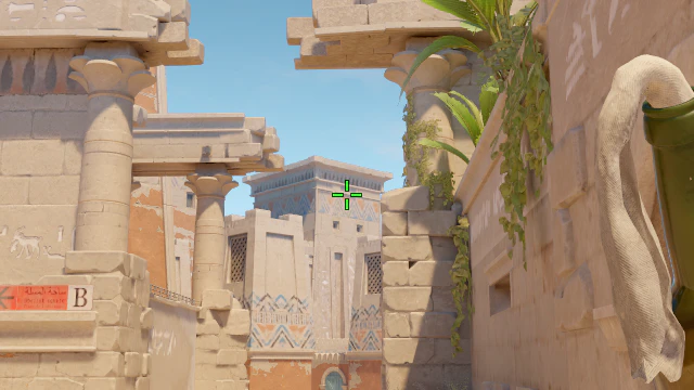 Where to aim before releasing the throw