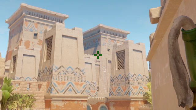 Where to aim before releasing the throw