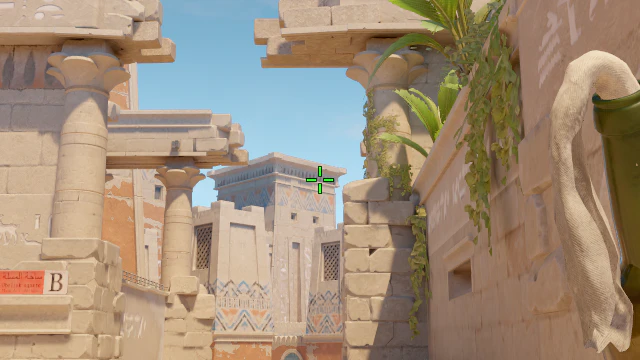 Where to aim before releasing the throw