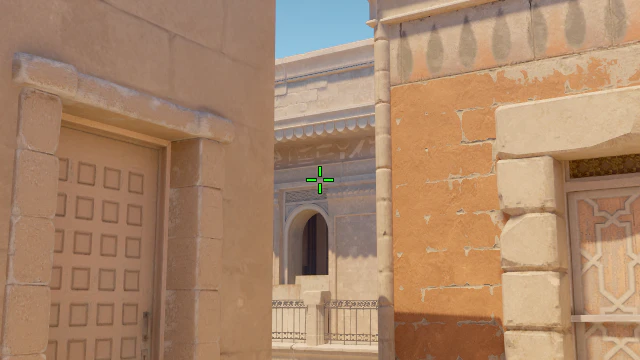 Where to aim before releasing the throw