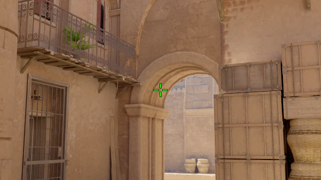 Where to aim before releasing the throw