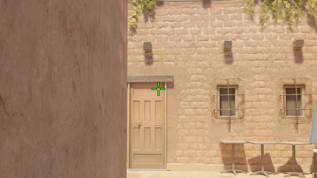 Where to aim before releasing the throw