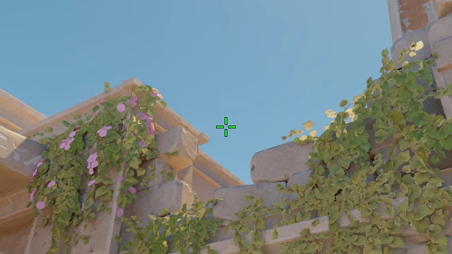 Where to aim before releasing the throw