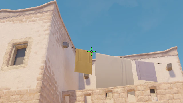 Where to aim before releasing the throw