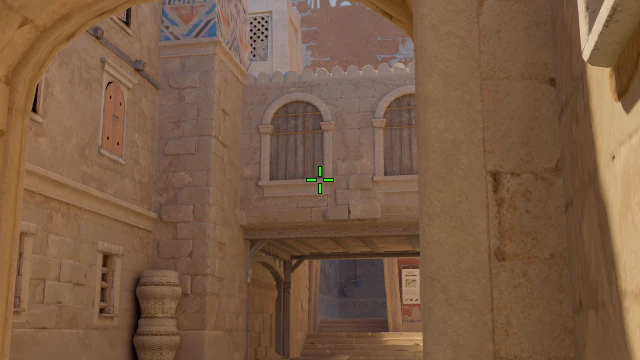 Where to aim before releasing the throw