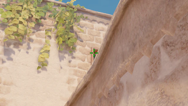 Where to aim before releasing the throw