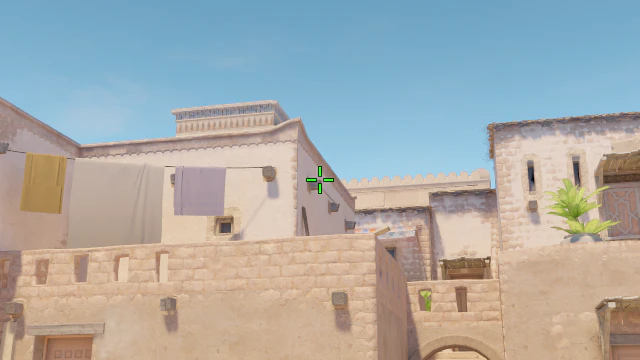 Where to aim before releasing the throw