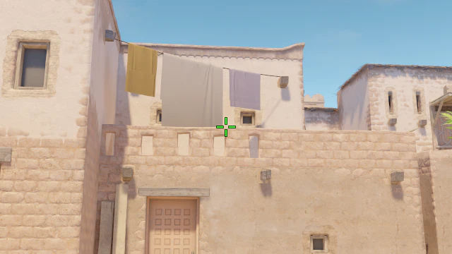 Where to aim before releasing the throw