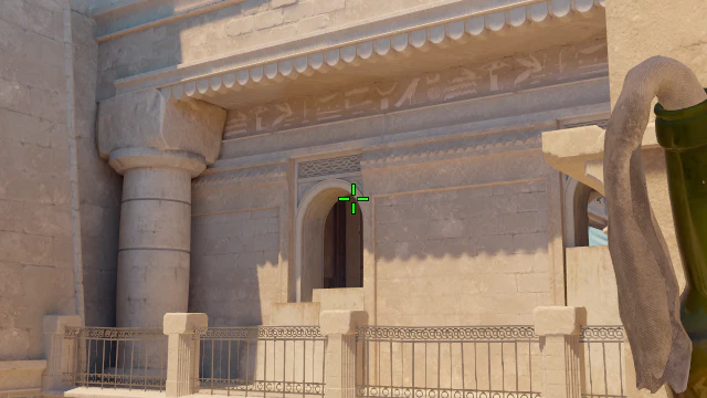 Where to aim before releasing the throw