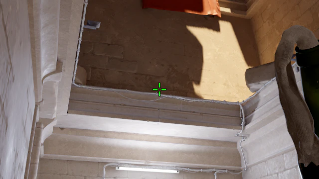 Where to aim before releasing the throw