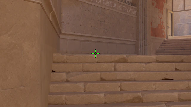 Where to aim before releasing the throw