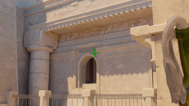 Where to aim before releasing the throw