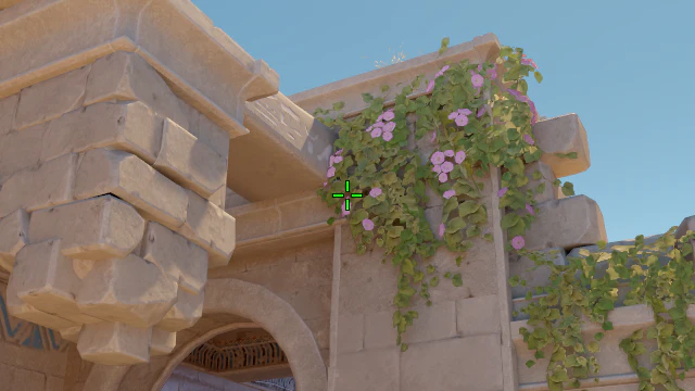 Where to aim before releasing the throw