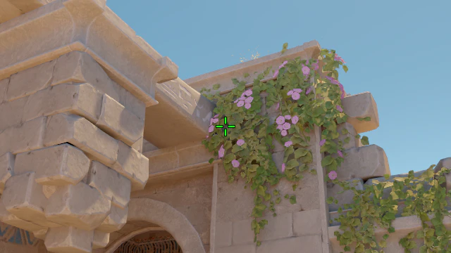 Where to aim before releasing the throw