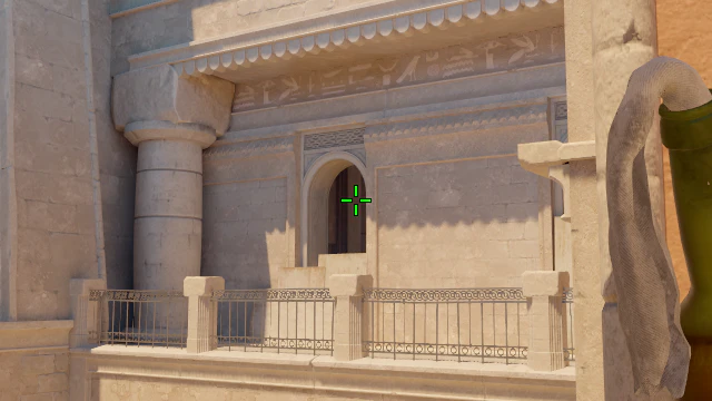 Where to aim before releasing the throw