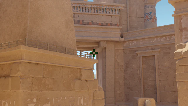 Where to aim before releasing the throw