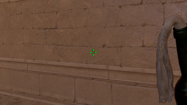 Where to aim before releasing the throw