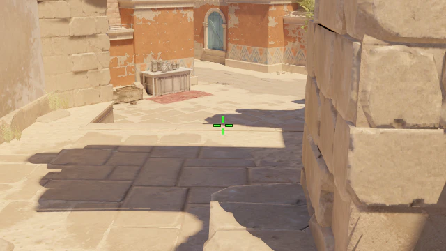 Where to aim before releasing the throw