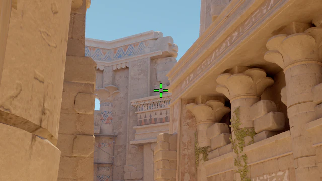 Where to aim before releasing the throw