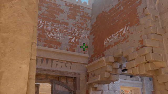 Where to aim before releasing the throw